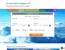 Tablet Screenshot of ma-reservation-voyages.com